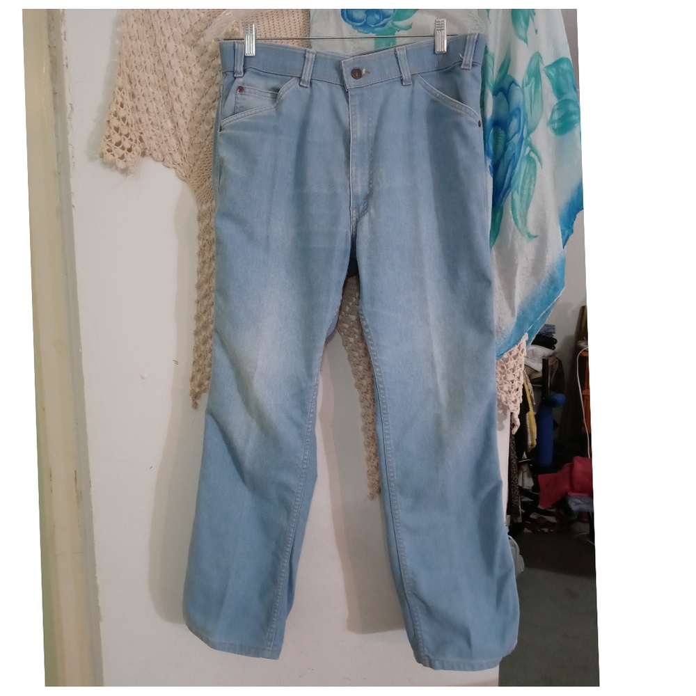 Levi’s Strauss Collectible ORANGE Tab Light Wash Vintage Jeans Size 36 X 30●